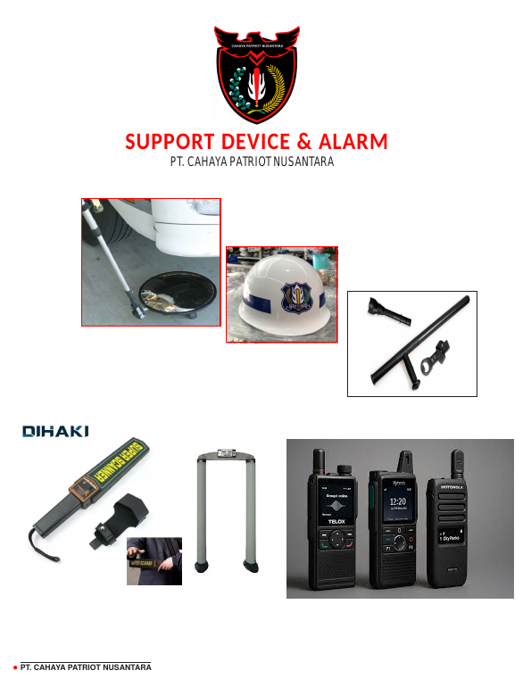 Support Device & Alarm