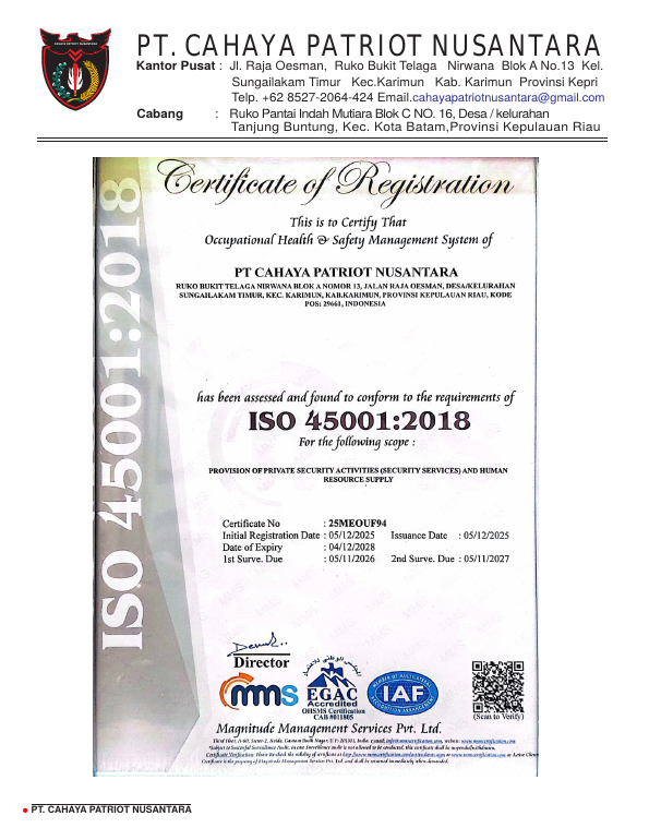 ISO 45001:2018